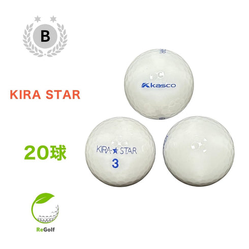 【中古】 【送料無料】 ロストボール キャスコ KIRA キラ スター ホワイト 20球 Bランク リゴルフ